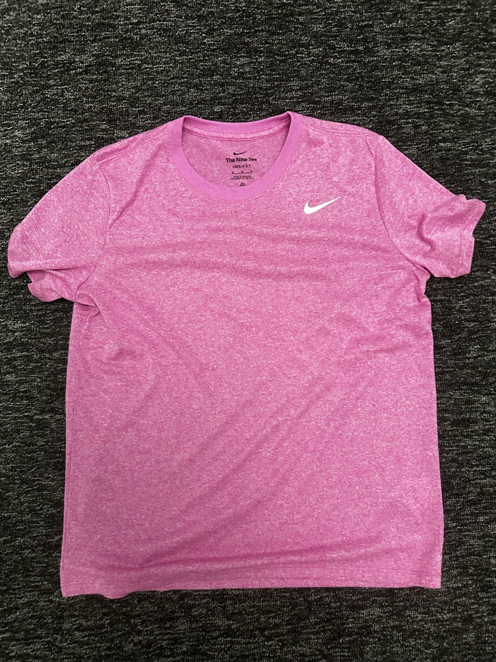 Nike Heather Pink Short Sleeve Dri-FIT Tee